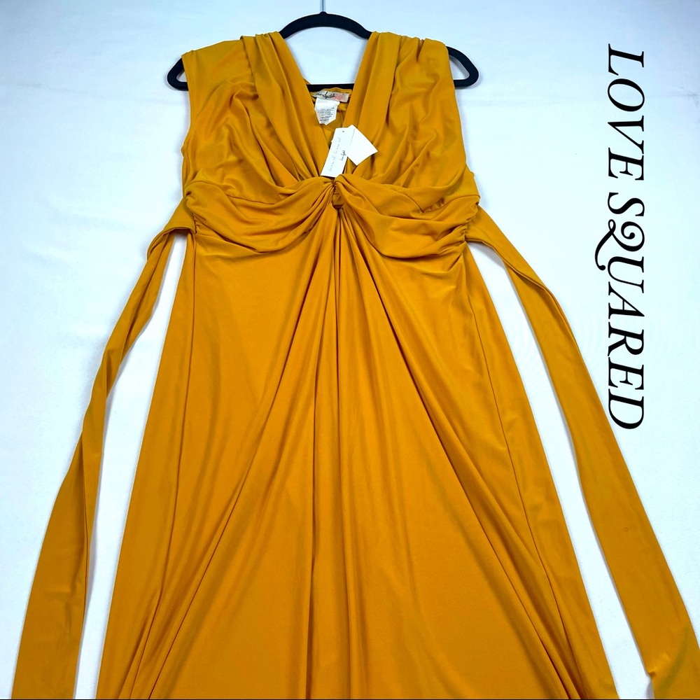 Love Squared Mustard Dress